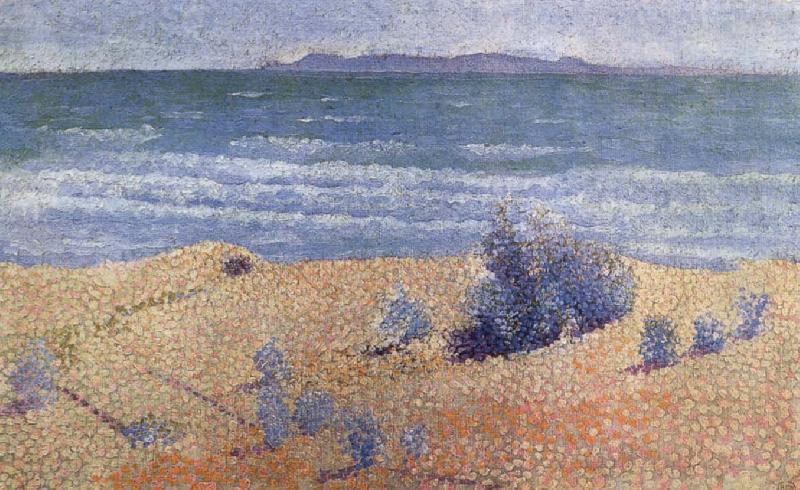 Henri Edmond Cross Beach on the Mediterranean China oil painting art